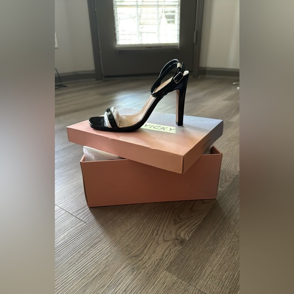 Lisa Vicky 🔥 Elegant Black Strappy Heels Size 8 - Picture 6 of 12